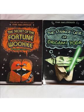 Fortune Wookie & Origami Yoda 2 Book Set - Black and Orange Covers